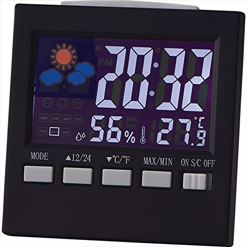 Amazon.co.jp: カラーウェザークロック 【時計 おき型 置型 卓上